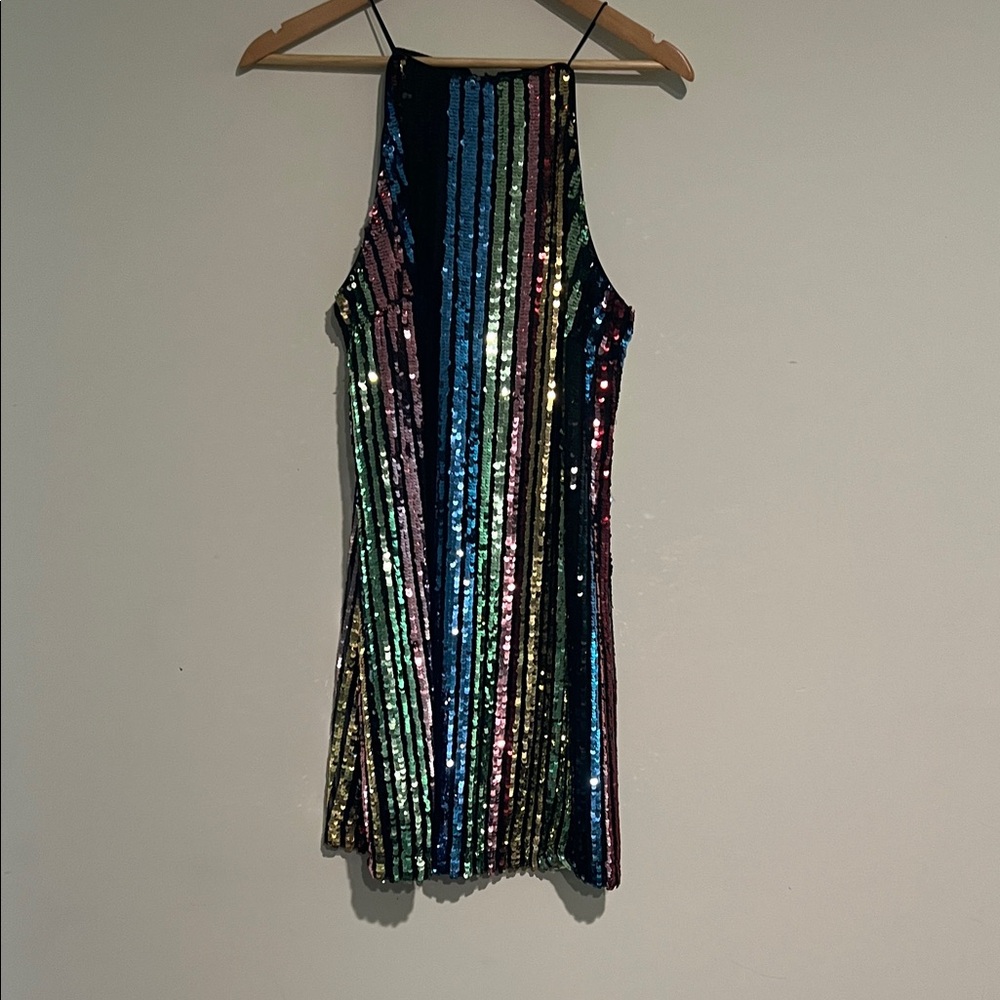 ♻️Aqua Sequin Dress